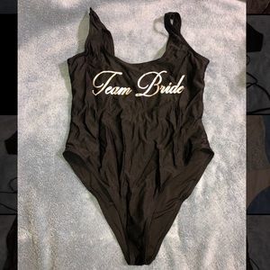 Team Bride One Piece Bathing Suit